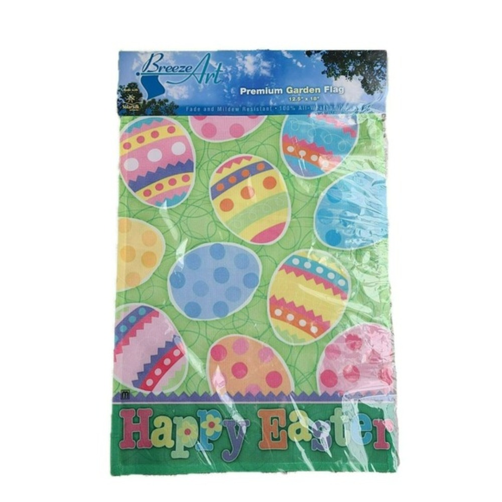 Breeze Art Easter Egg Flag 12 x 18 Decorative Spring‎ Premium Garden Flag New